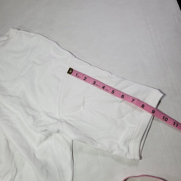 Madewell Women White Ester Side Slit Oversized Cotton T-Shirt Size Small - Picture 6 of 7